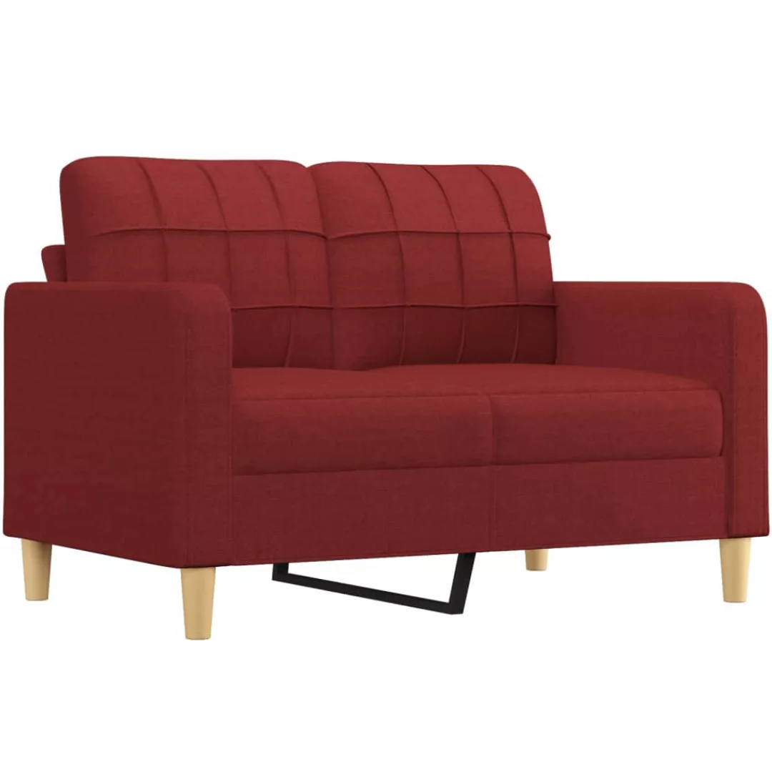 Vidaxl 2-sitzer-sofa Weinrot 120 Cm Stoff günstig online kaufen