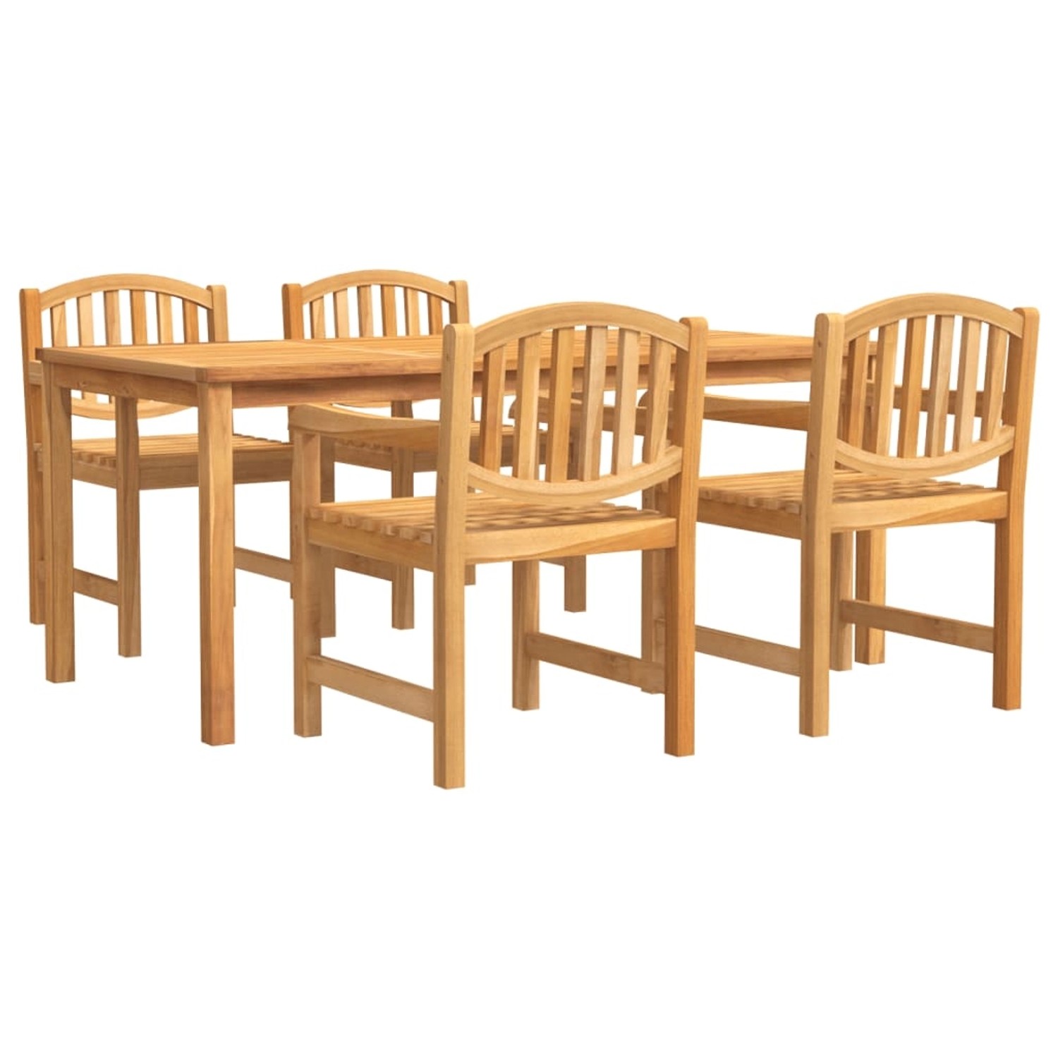 vidaXL 5-tlg Garten-Essgruppe Massivholz Teak Modell 97 günstig online kaufen