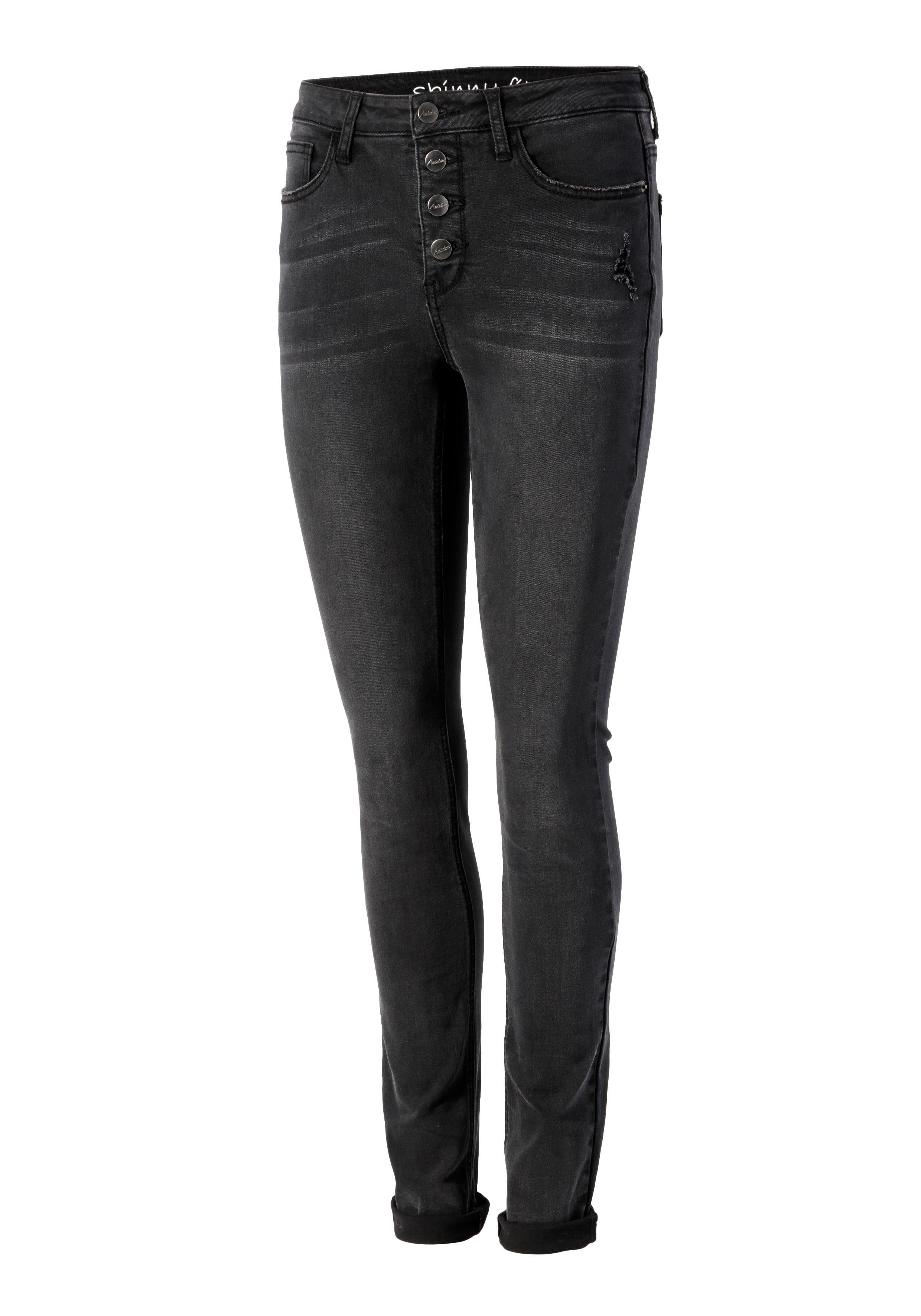 Aniston CASUAL Skinny-fit-Jeans regular waist günstig online kaufen