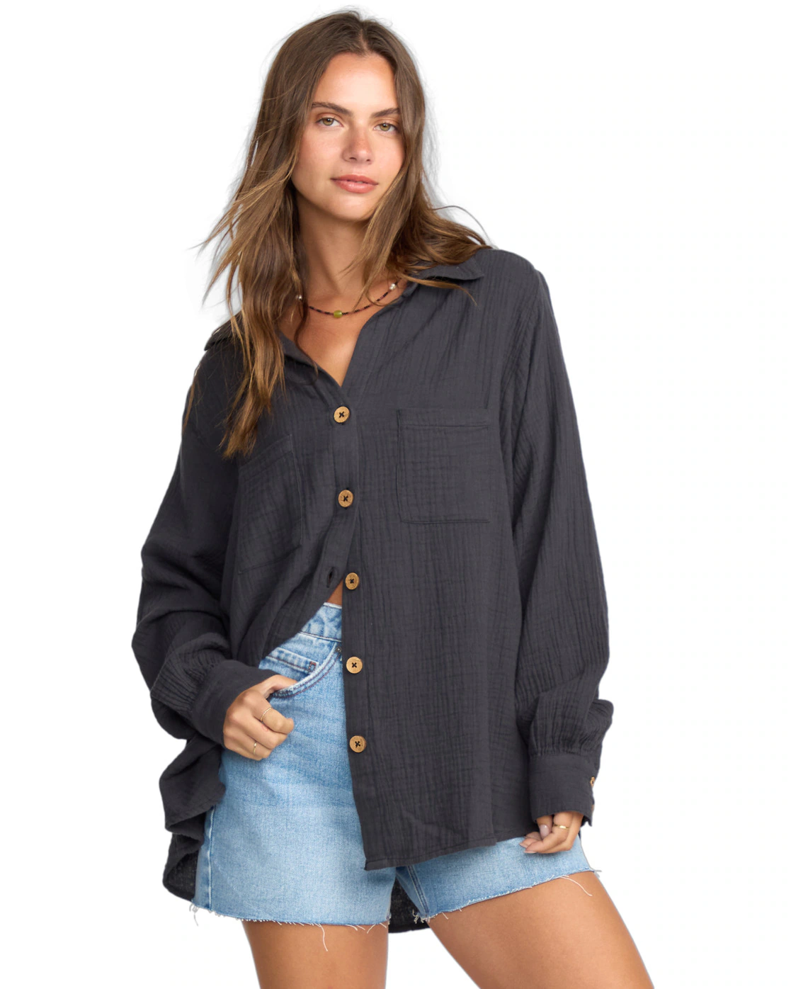 Billabong Kurzarmshirt "Swell Blouse" günstig online kaufen