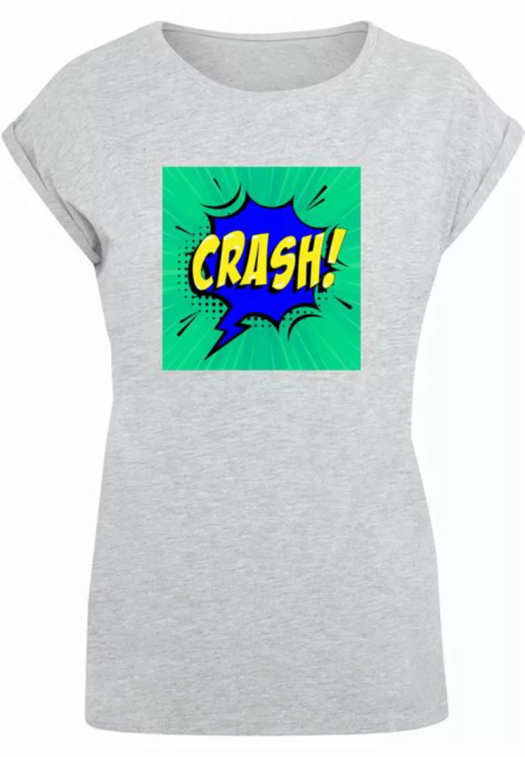 Merchcode T-Shirt Merchcode Damen Ladies CRASH Comic Extended Shoulder Tee günstig online kaufen