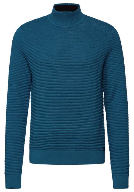 STREET ONE MEN Stehkragenpullover, aus reiner Baumwolle günstig online kaufen