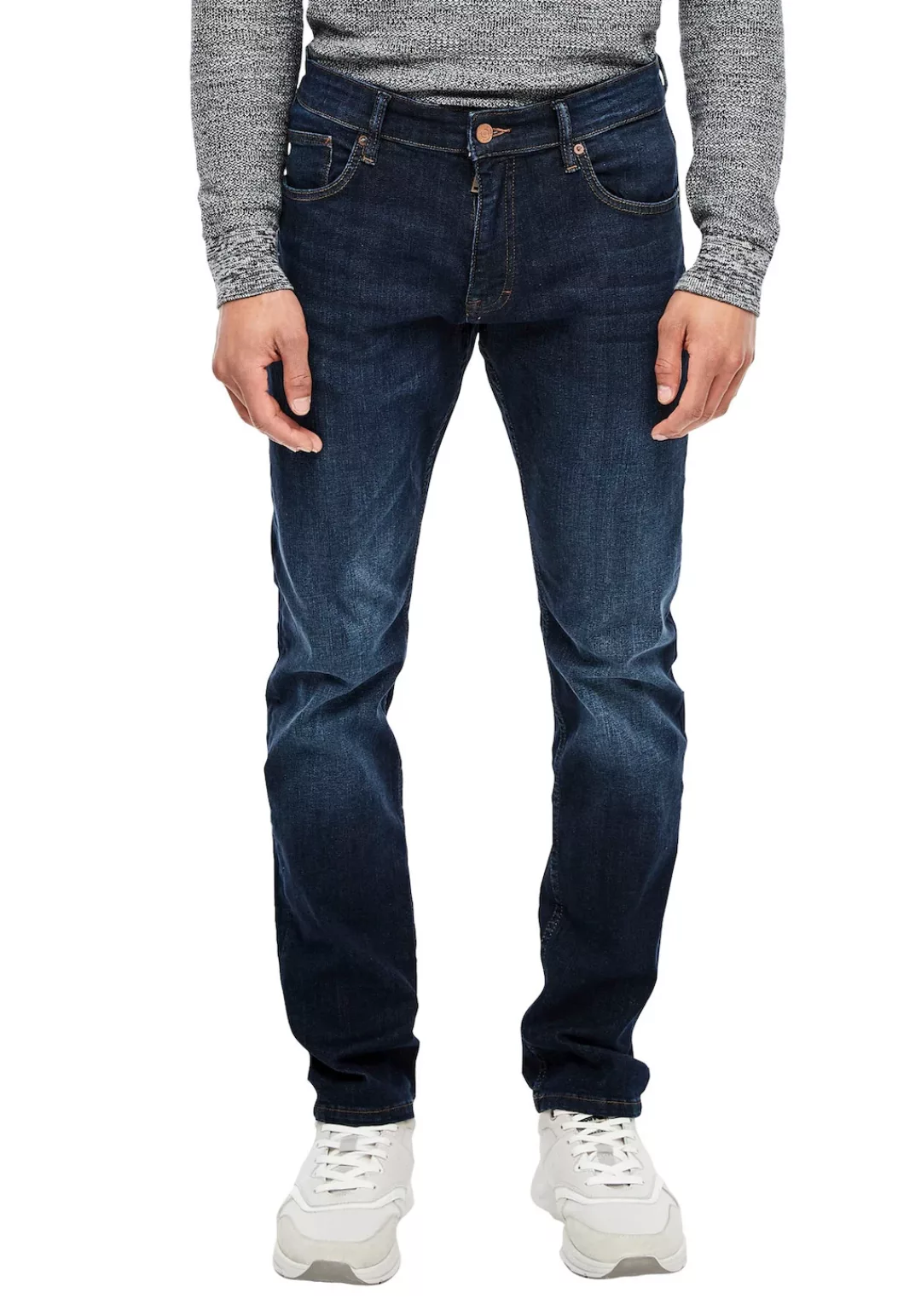 QS Slim-fit-Jeans RICK (1-tlg) Jeans Rick / Slim Fit / Mid Rise / Slim Leg günstig online kaufen