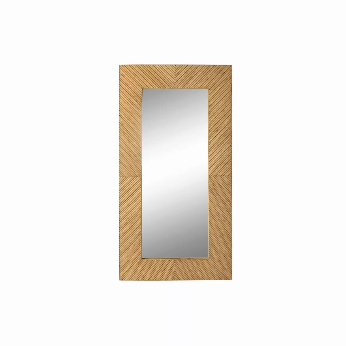 Wandspiegel Dkd Home Decor Kristall Braun Hellbraun Bambus (60 X 2 X 130 Cm günstig online kaufen