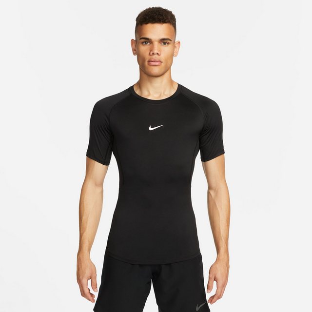 Nike T-Shirt Nike Pro Dri-FIT Kurzarm-Fitness-Oberteil Herren schwarz/weiß günstig online kaufen