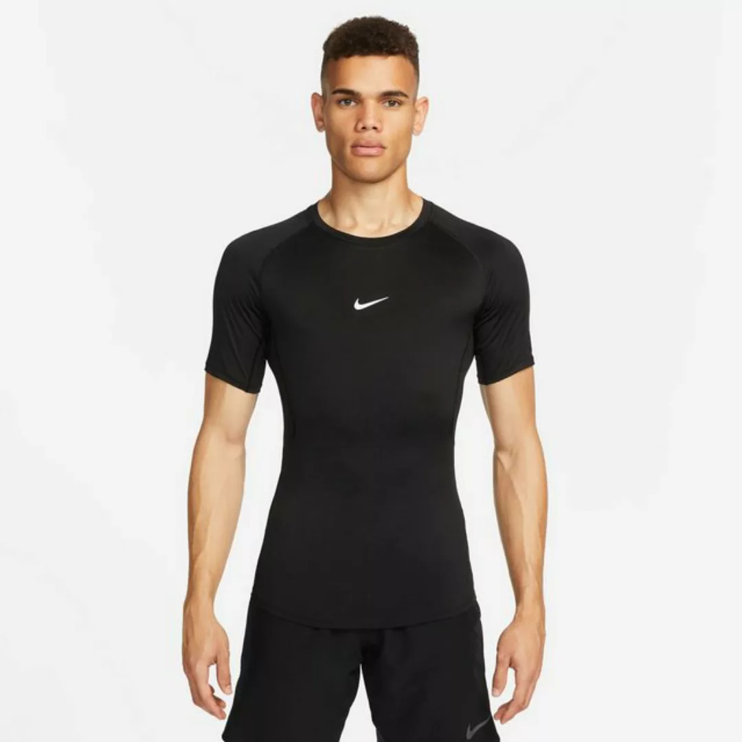 Nike T-Shirt Nike Pro Dri-FIT Kurzarm-Fitness-Oberteil Herren schwarz/weiß günstig online kaufen