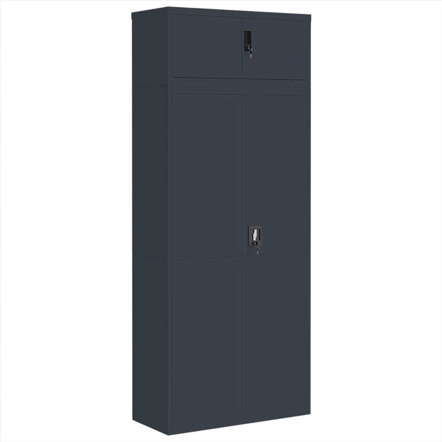 vidaXL Aktenschrank Anthrazit 90x40x220 cm Stahl günstig online kaufen