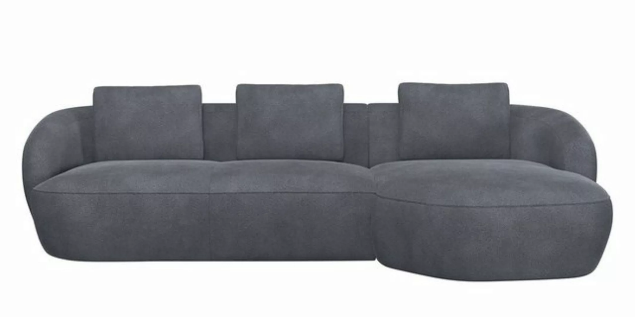 FLEXLUX Wohnlandschaft Torino, rund, L-Form, Sofa-Ecke mit Recamiere, Longc günstig online kaufen