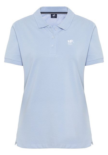 Polo Sylt Poloshirt im puristischen Design mit Logo-Stickerei günstig online kaufen