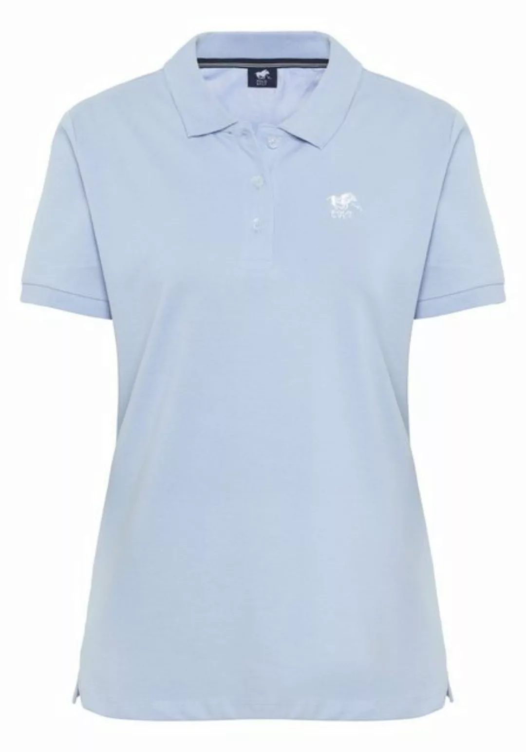 Polo Sylt Poloshirt im puristischen Design mit Logo-Stickerei günstig online kaufen