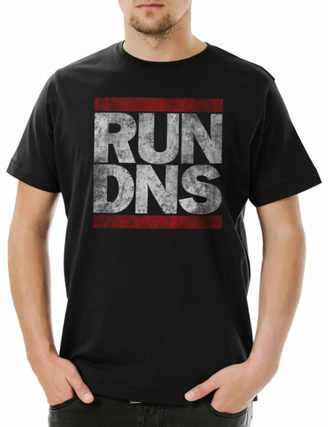 Urban Backwoods Print-Shirt Run Dns Herren T-Shirt Domain Name System Infor günstig online kaufen