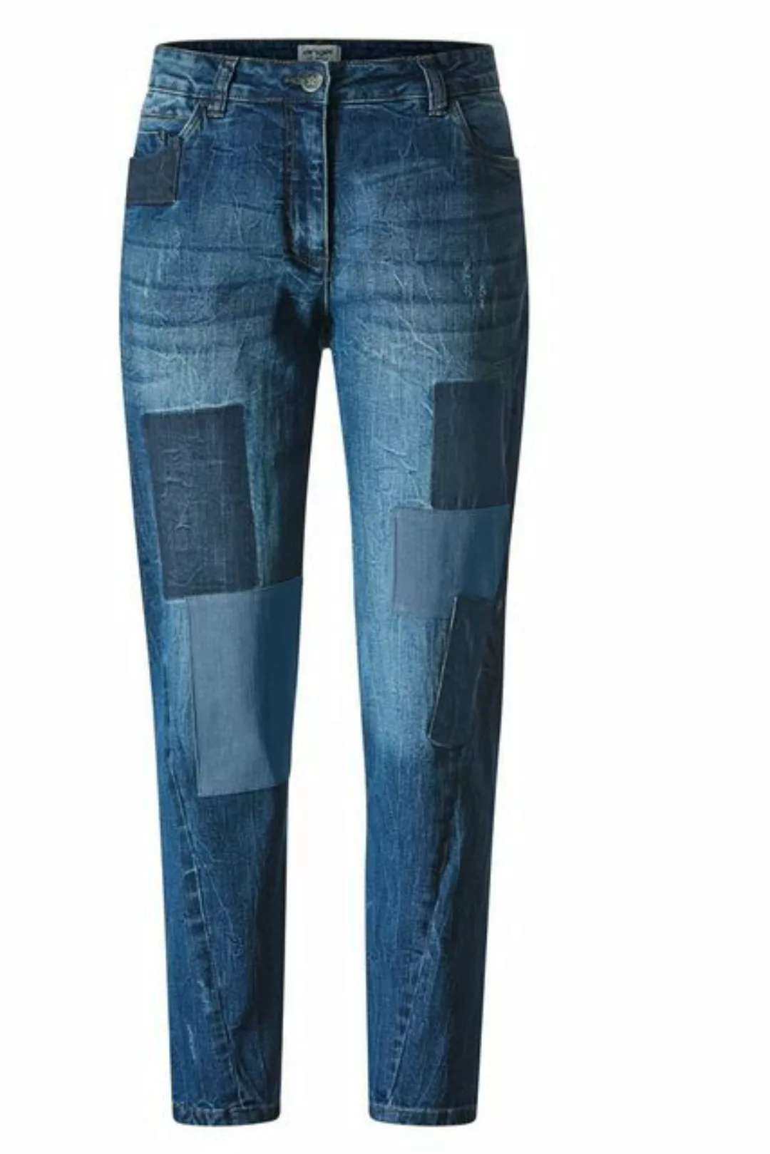 Angel of Style Regular-fit-Jeans 7/8-Jeans Slim Fit Patches 5-Pocket günstig online kaufen