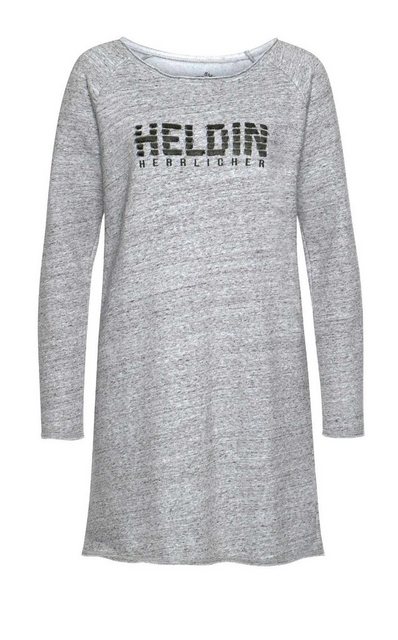 Herrlicher Longshirt HERRLICHER Damen Marken-Sweat-Longshirt-Kleid CARRA", günstig online kaufen