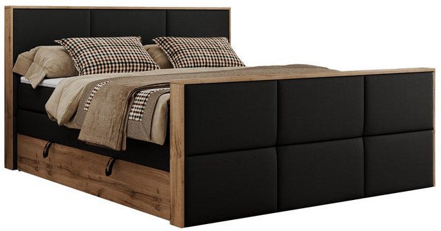 MKS MÖBEL Boxspringbett ALBERO 2 KING DUO (Packung, Set, Bettkästen, Topper günstig online kaufen