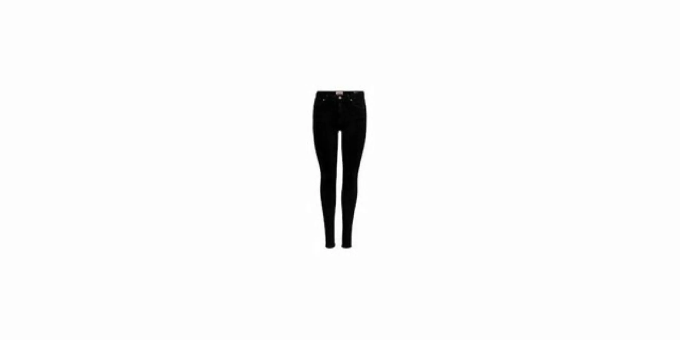Only Damen Jeans ONLPOWER MID PUSH UP REA3659 - Skinny Fit - Schwarz - Blac günstig online kaufen