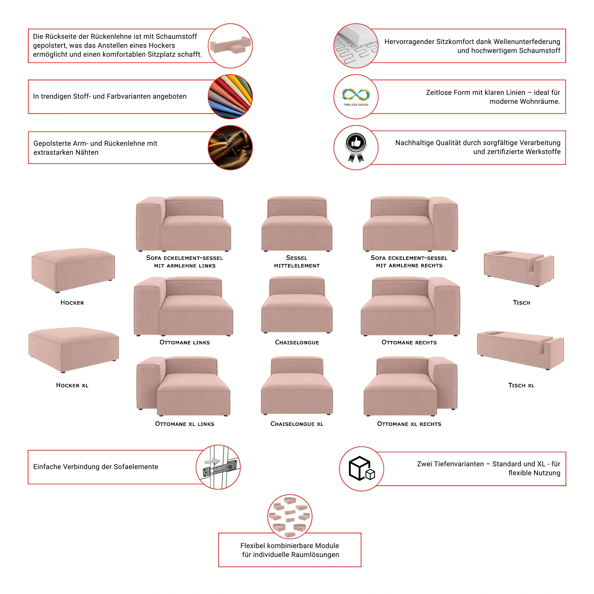 INOSIGN Chaiselongue "HAILY Liegesessel, Loungemöbel zum Relaxen, Maße B/T/ günstig online kaufen