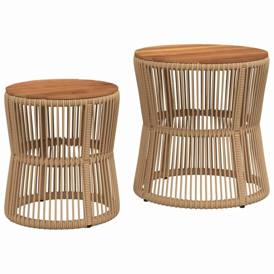 vidaXL Gartentisch Garten-Beistelltische 2 Stk. mit günstig online kaufen
