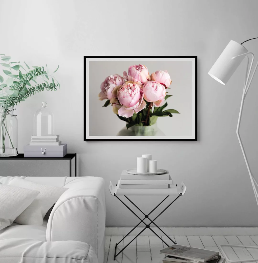 queence Bild "Gudrun", Blumen, gerahmt, Rosen günstig online kaufen