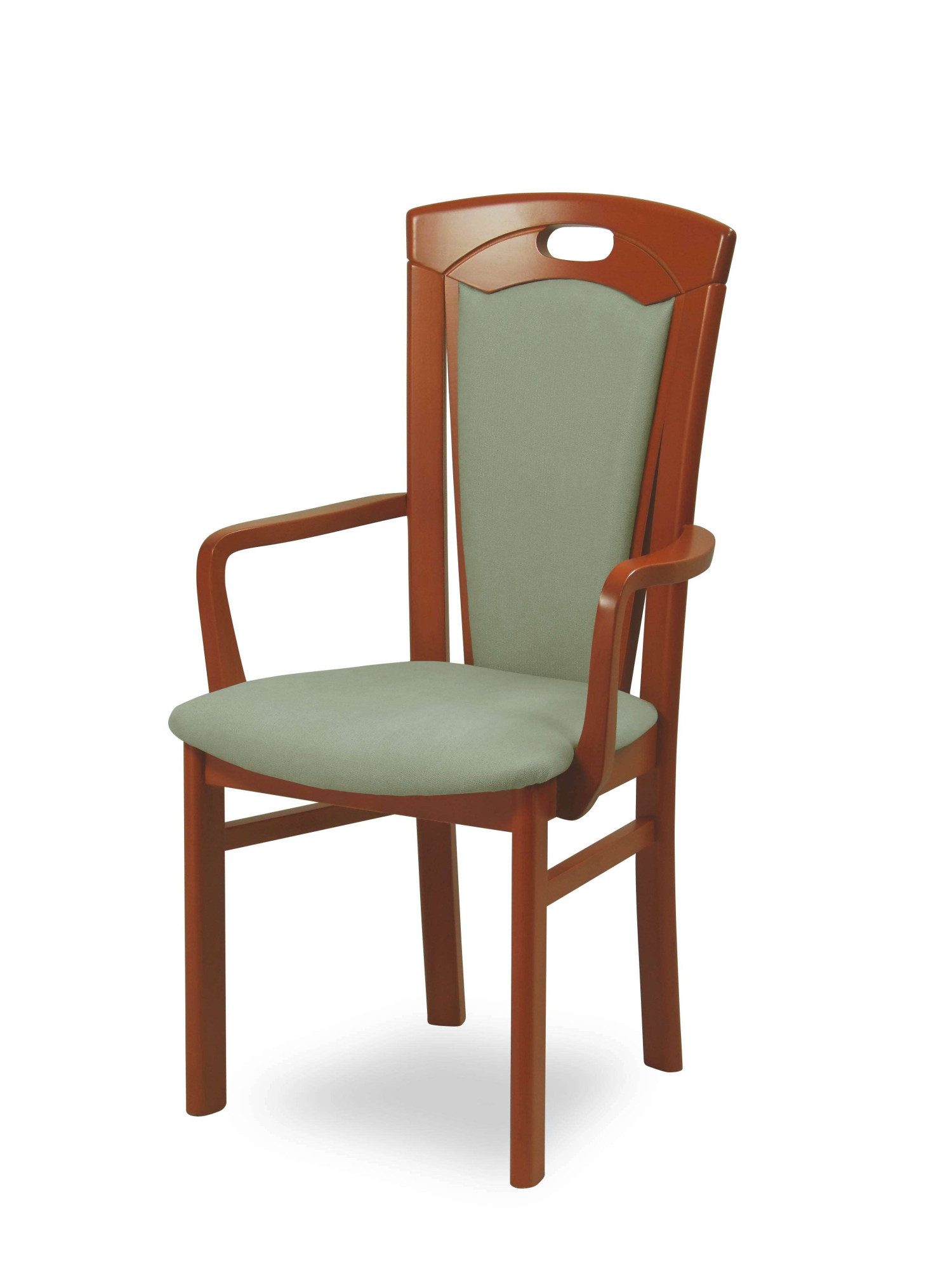Home affaire Esszimmerstuhl "FERDI, Armlehnstuhl, Made in Italy, Massivholz günstig online kaufen