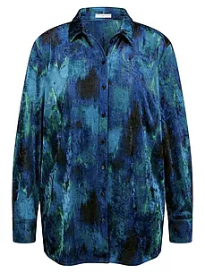 Samt-Hemd Emilia Lay blau günstig online kaufen
