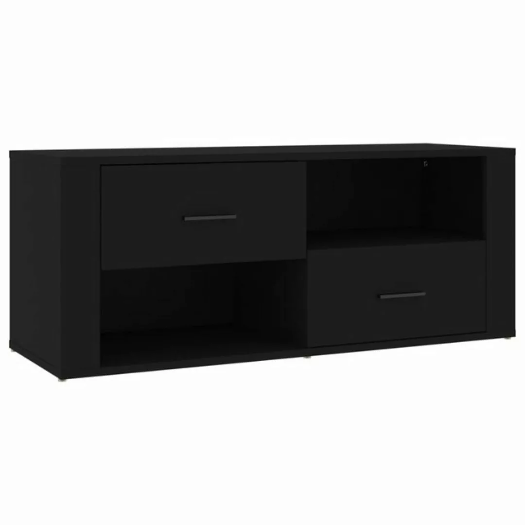 vidaXL TV-Schrank TV-Schrank Schwarz 100x35x40 cm Spanplatte Lowboard günstig online kaufen