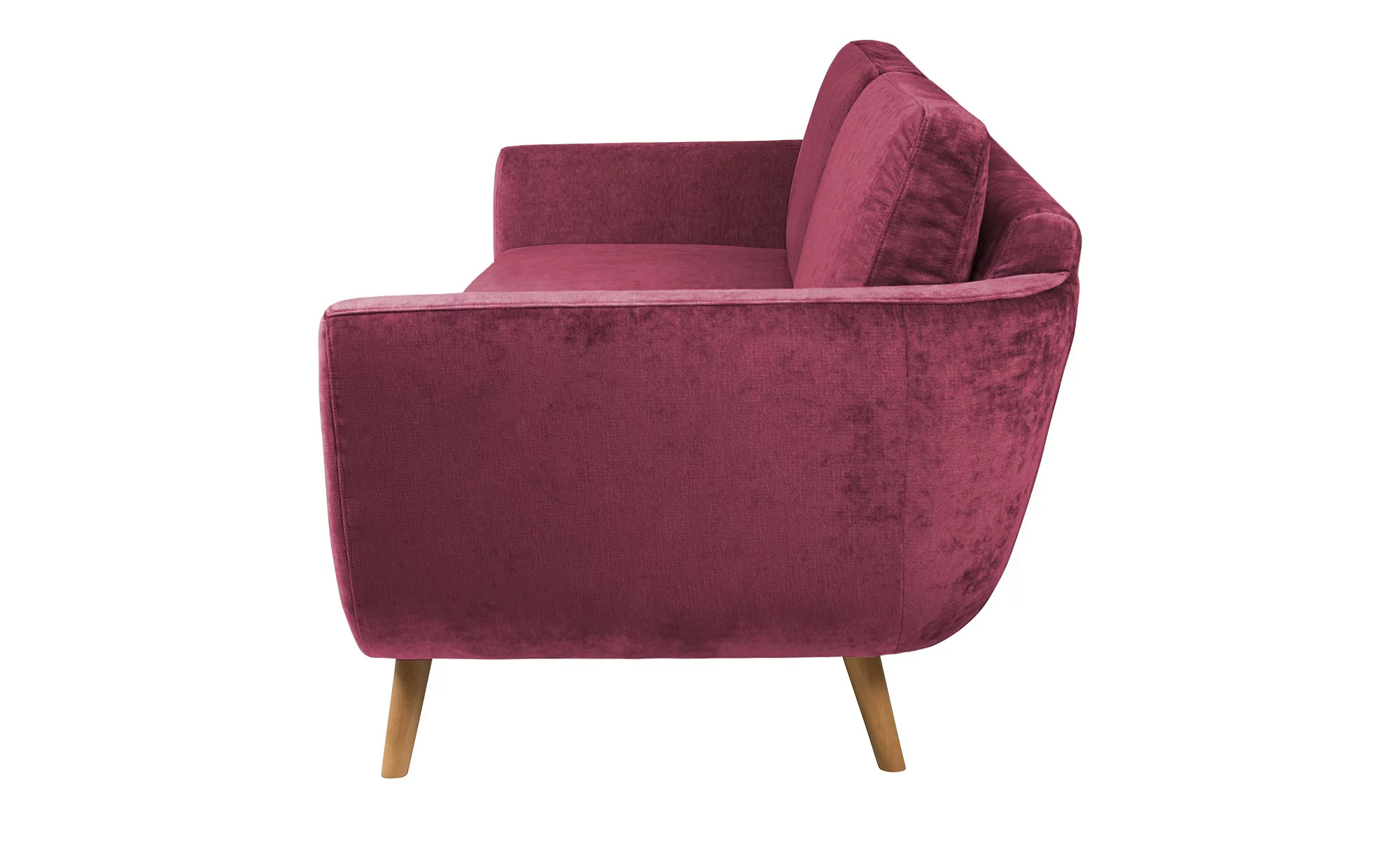 SOHO Sofa  Smilla ¦ rot ¦ Maße (cm): B: 217 H: 85 T: 93 Polstermöbel > Sofa günstig online kaufen