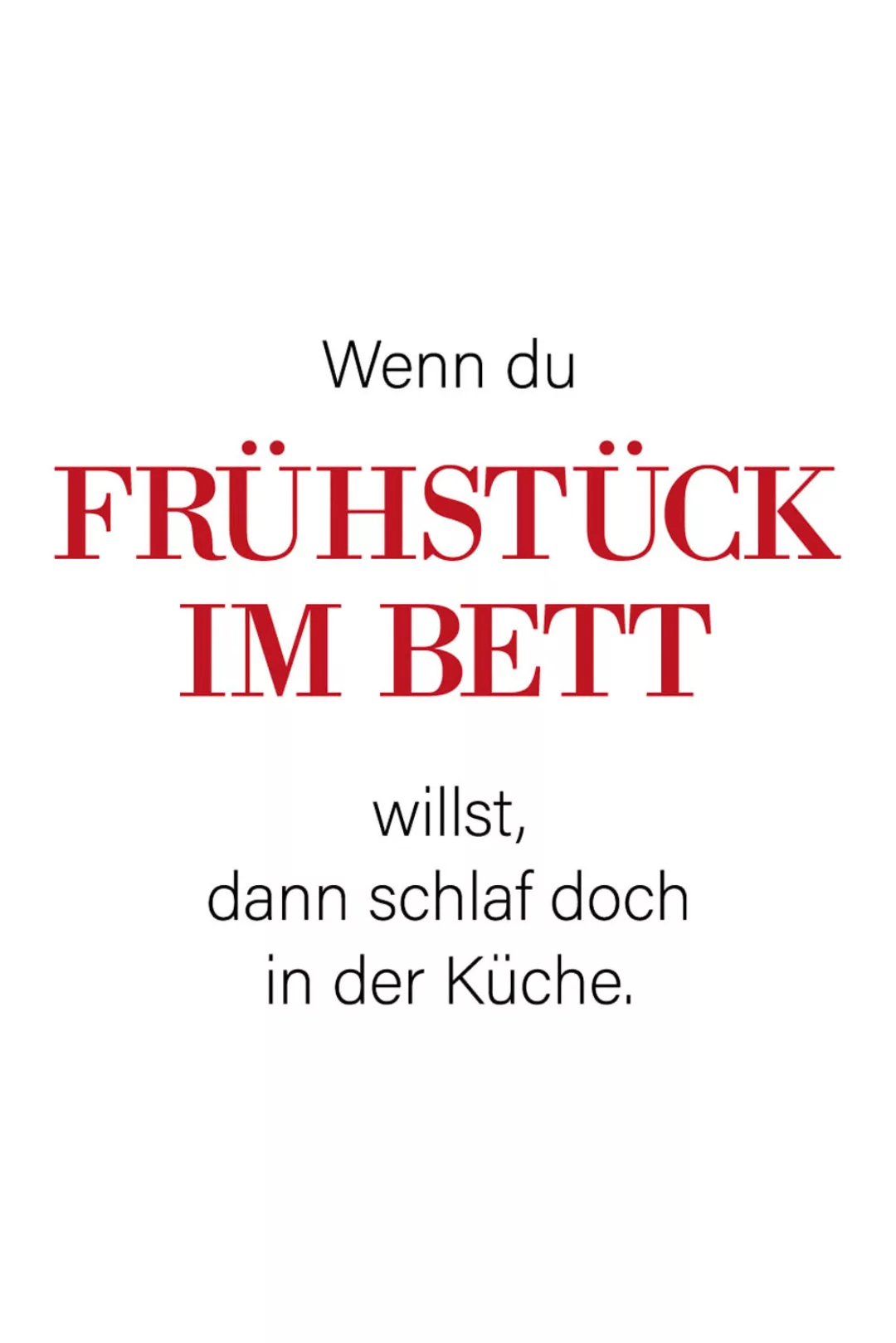 queence Wanddekoobjekt "FRÜHSTÜCK IM BETT" günstig online kaufen