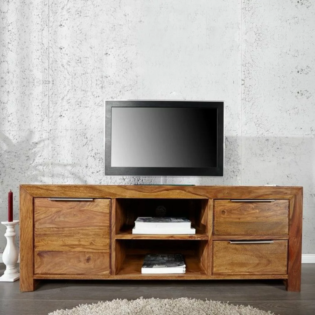 TV-Tisch SATNA Sheesham massiv Holz gewachst 135cm günstig online kaufen