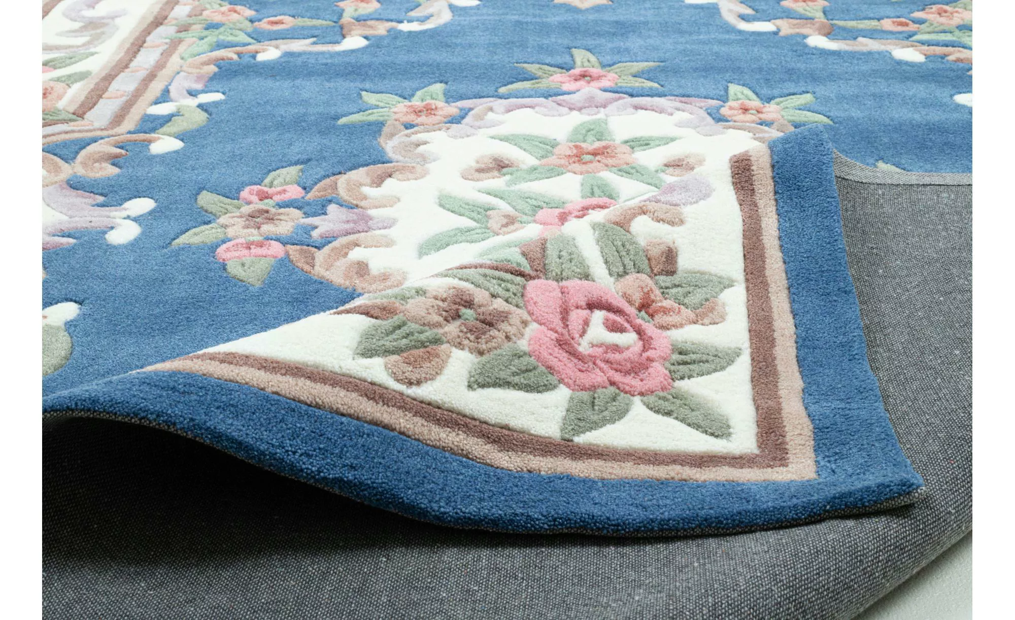 THEKO Vintageteppich  Ming ¦ blau ¦ Synthetische Fasern ¦ Maße (cm): B: 60 günstig online kaufen