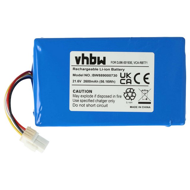 vhbw Ersatz für Samsung VCA-RBT71/XAA für Staubsauger-Akku Li-Ion 2600 mAh günstig online kaufen