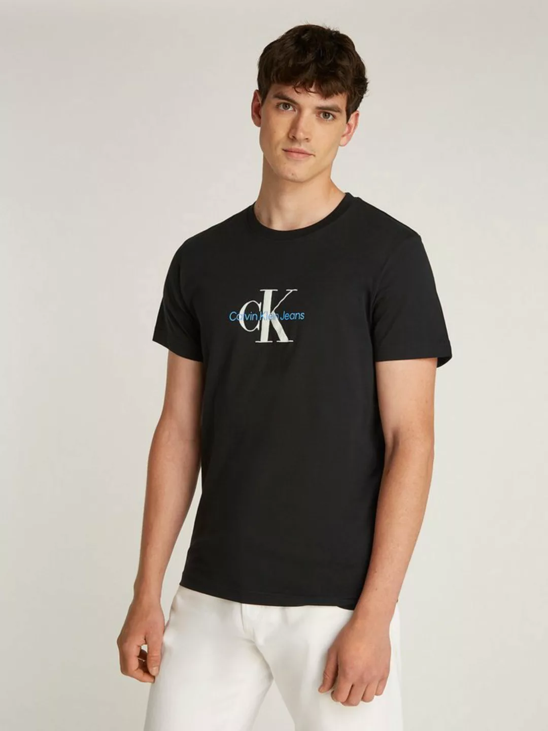 Calvin Klein Jeans T-Shirt DISTRESSED MONOLOGO TEE mit Logodruck günstig online kaufen