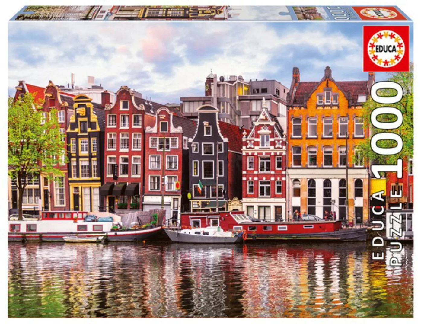 Educa Puzzle 9218458 - Dancing Houses - 1000 Teile Puzzle günstig online kaufen