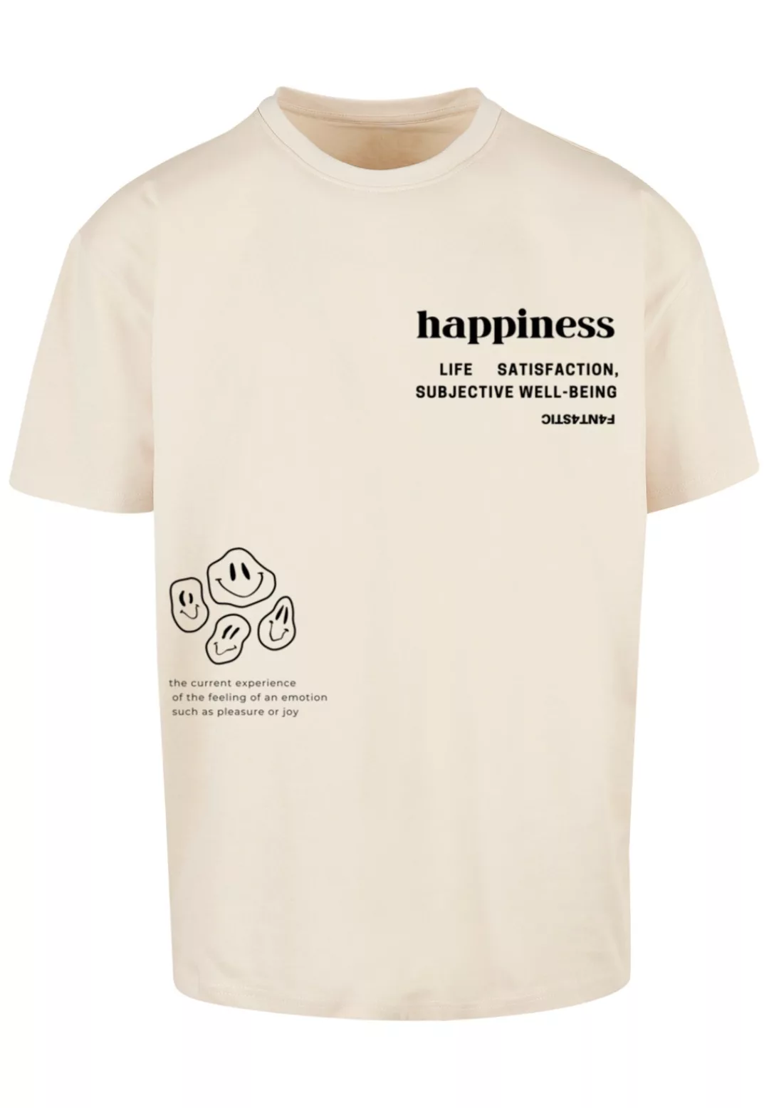 F4NT4STIC T-Shirt "happiness OVERSIZE TEE", Print günstig online kaufen