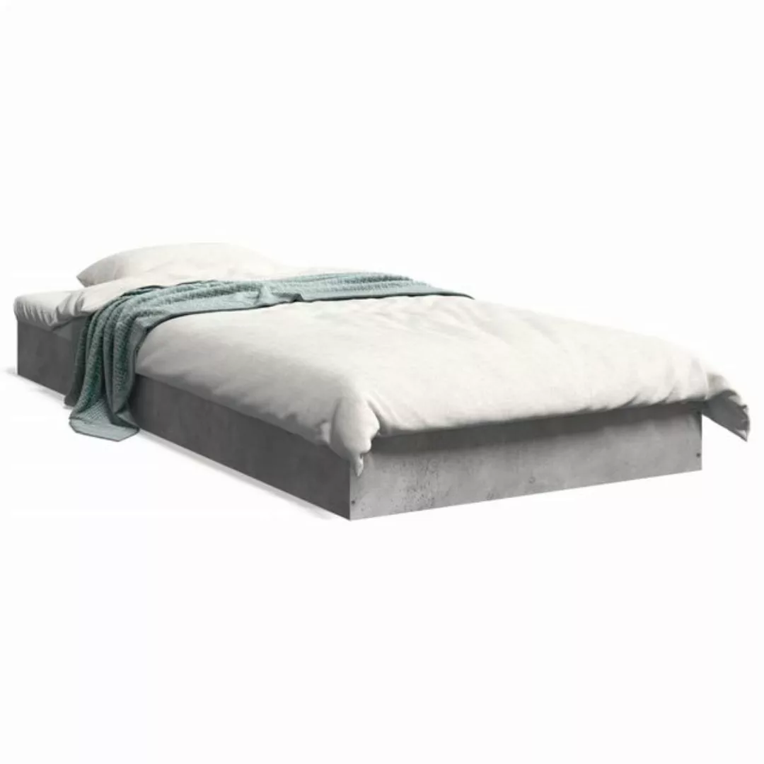 vidaXL Bettgestell Bettgestell Sonoma Eiche 90x200 cm Spanplatte günstig online kaufen