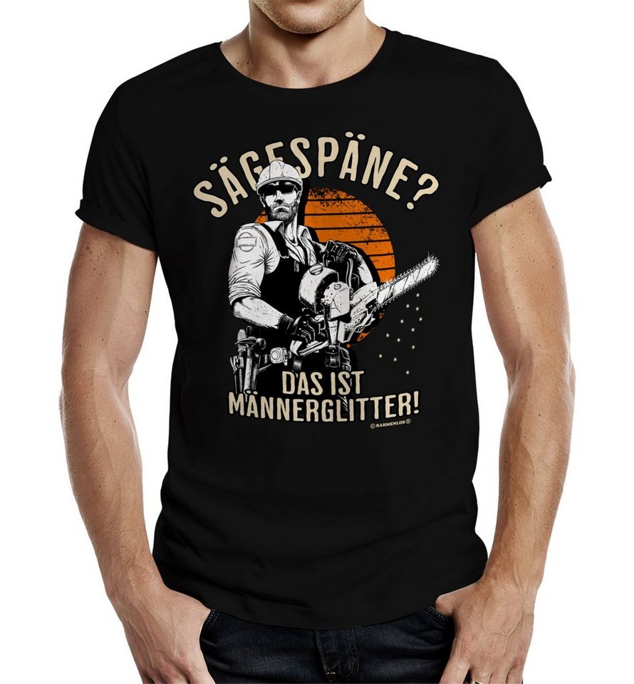 RAHMENLOS® T-Shirt als Geschenk für den Handwerker - Sägespäne? Das ist Män günstig online kaufen