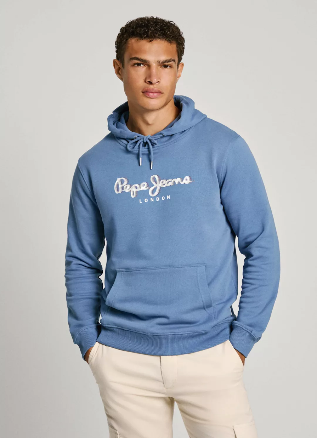 Pepe Jeans Hoodie "SAUL HOODIE", mit Logoprint in 3-D Optik günstig online kaufen