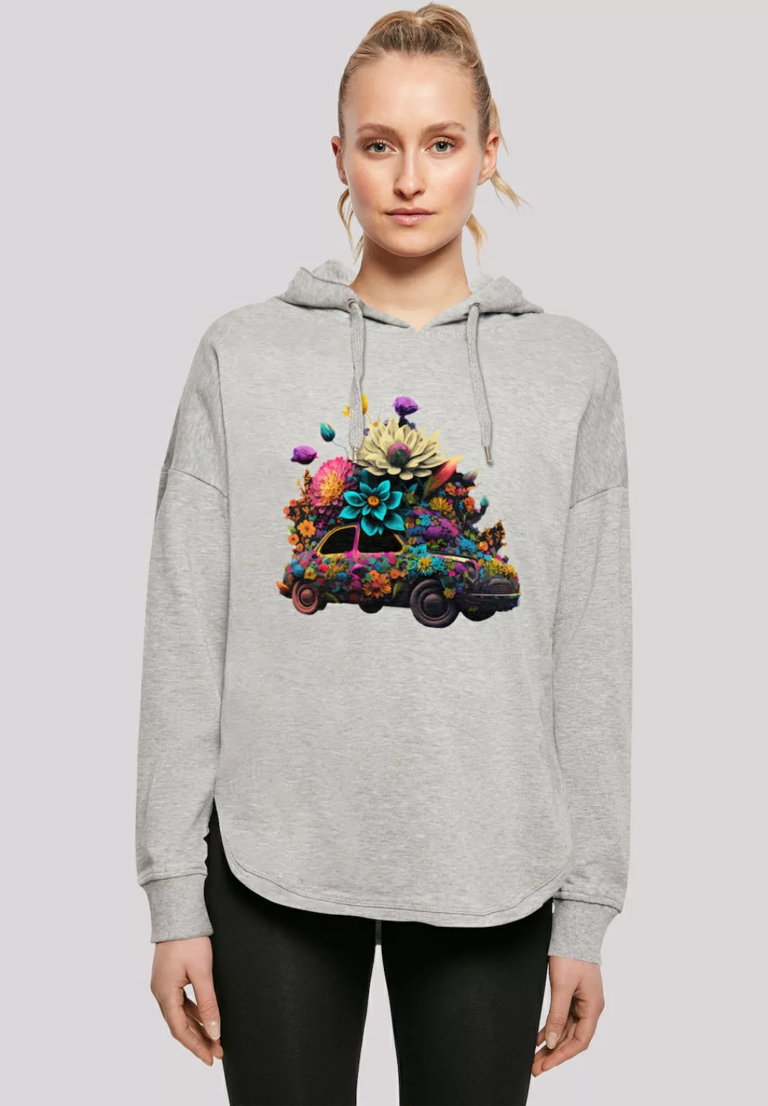 F4NT4STIC Kapuzenpullover "Blumen Auto Oversize Hoodie", Print günstig online kaufen