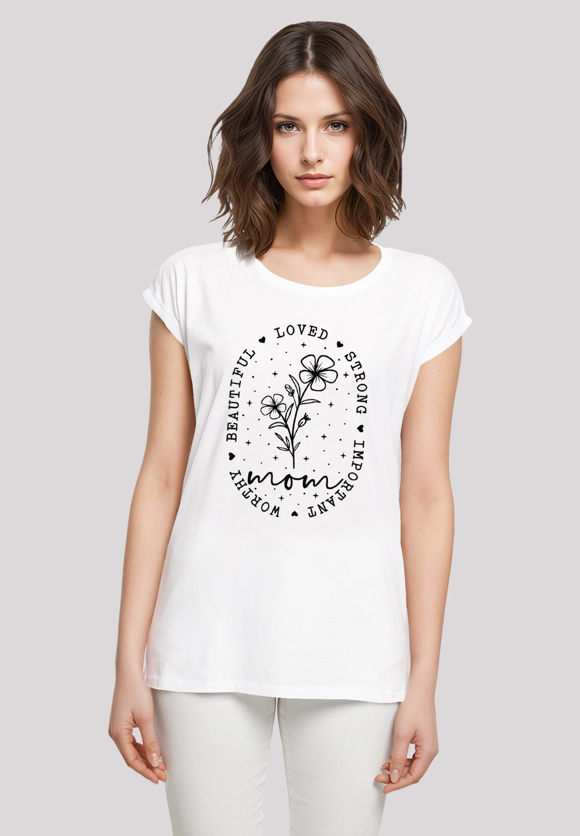 F4NT4STIC T-Shirt "Mothers Day Black Art Print for Mom Best Mom Ever", Prem günstig online kaufen