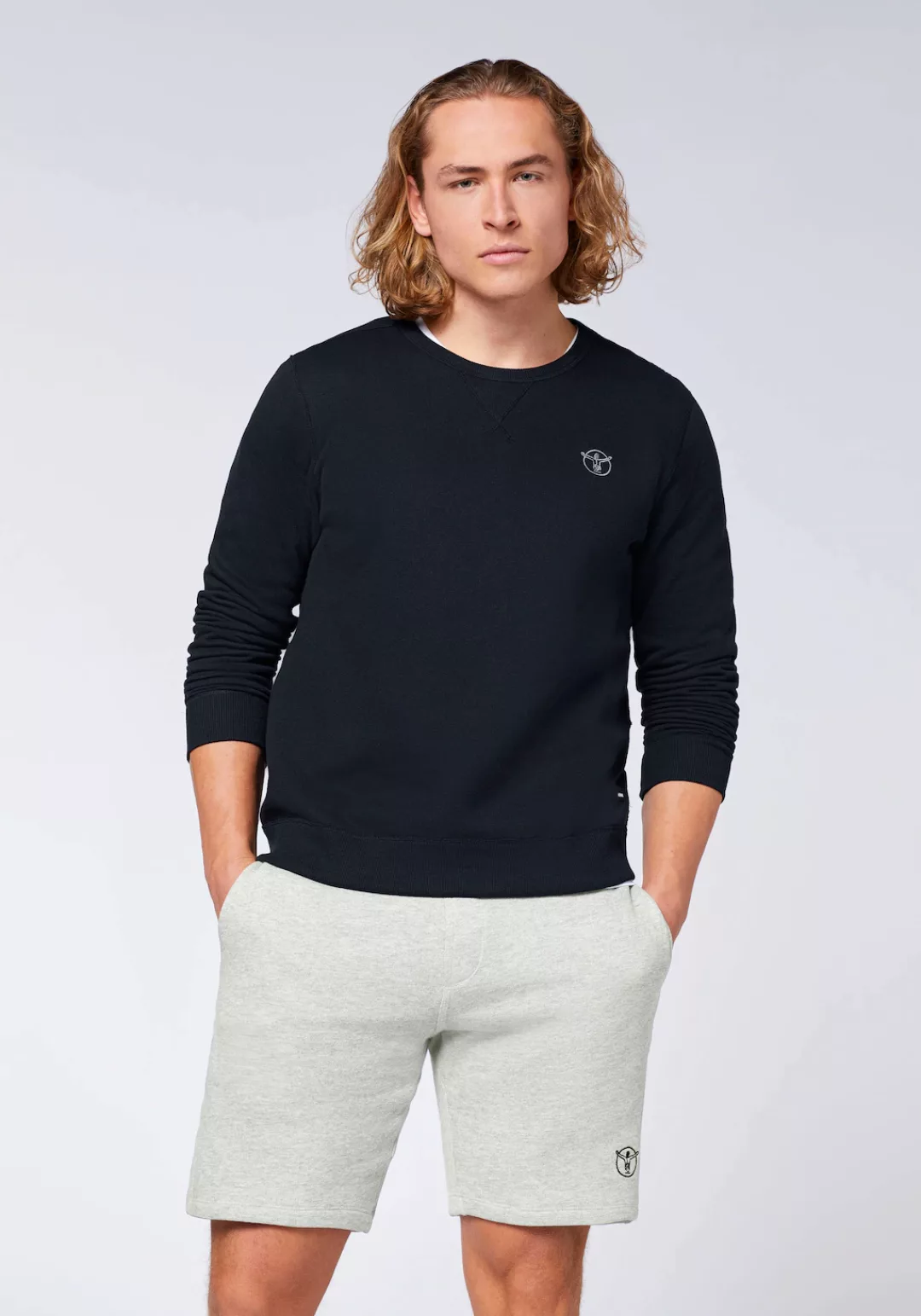 Chiemsee Sweatshirt Sweater im Basic-Look mit Logo-Motiv 1 günstig online kaufen