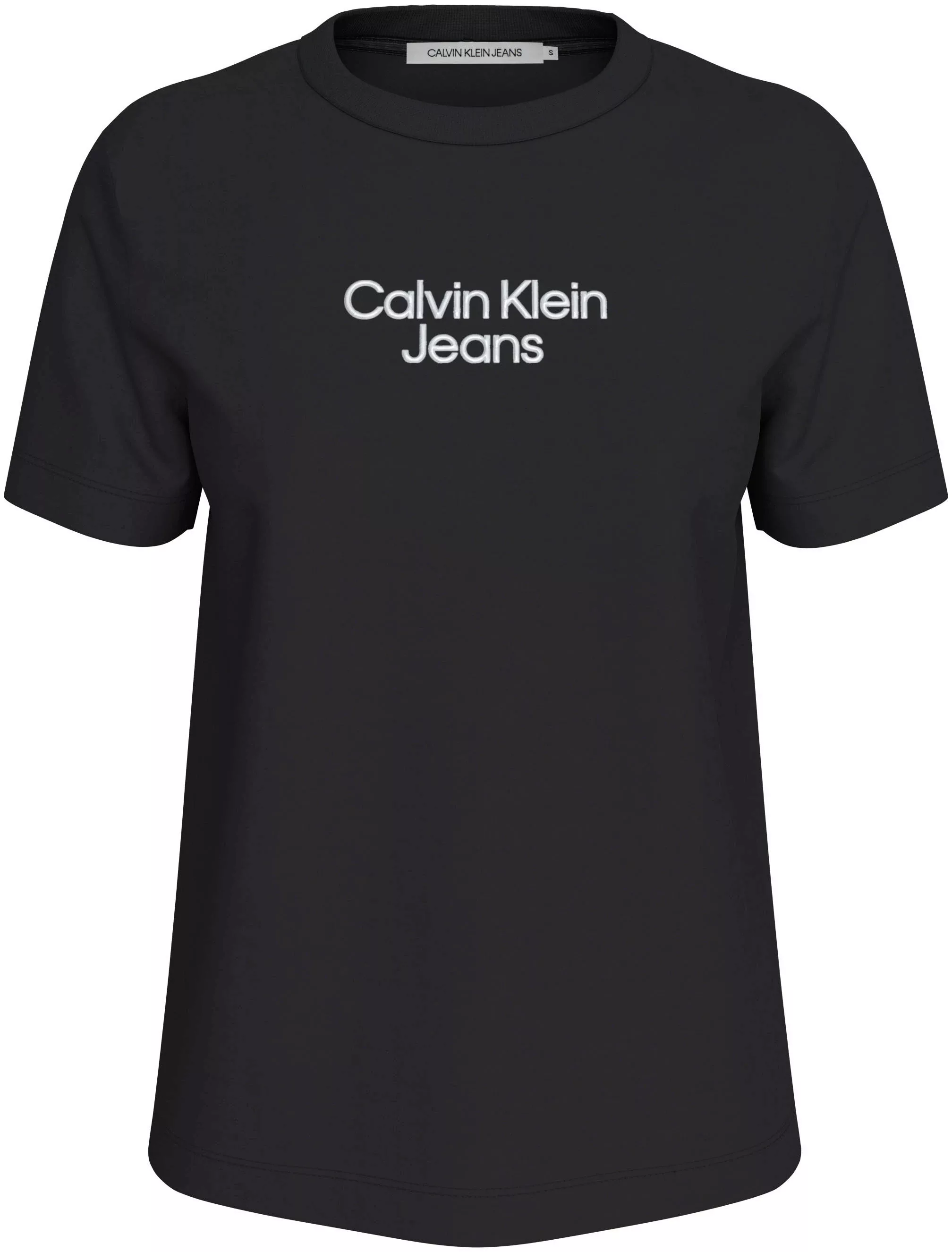 Calvin Klein Jeans T-Shirt "STACKED INSTITUTIONAL REG TEE", mit Logoschrift günstig online kaufen