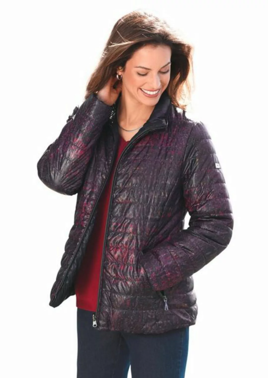 GOLDNER Winterjacke Leicht wattierte Jacke mit effektvollem Druck günstig online kaufen