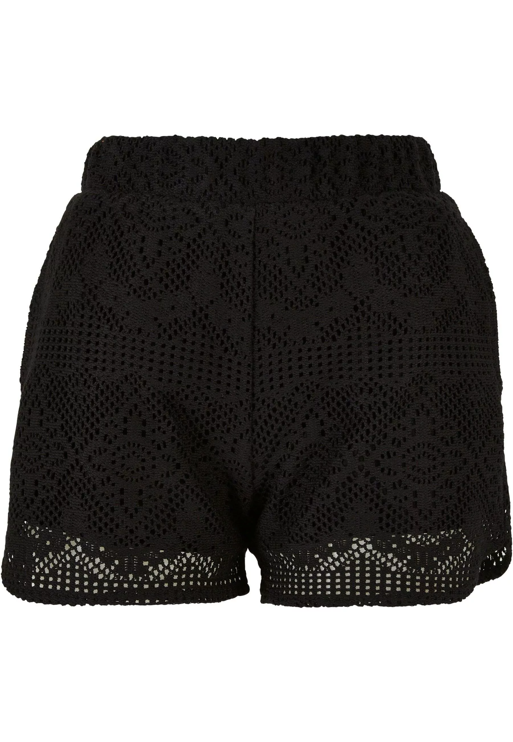 URBAN CLASSICS Stoffhose Urban Classics Damen Ladies Crochet Lace Resort Sh günstig online kaufen