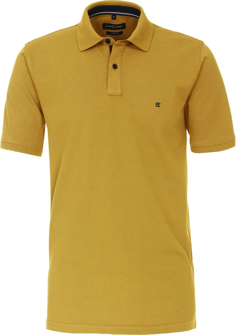 Casa Moda Poloshirt Stretch Gelb - Größe L günstig online kaufen