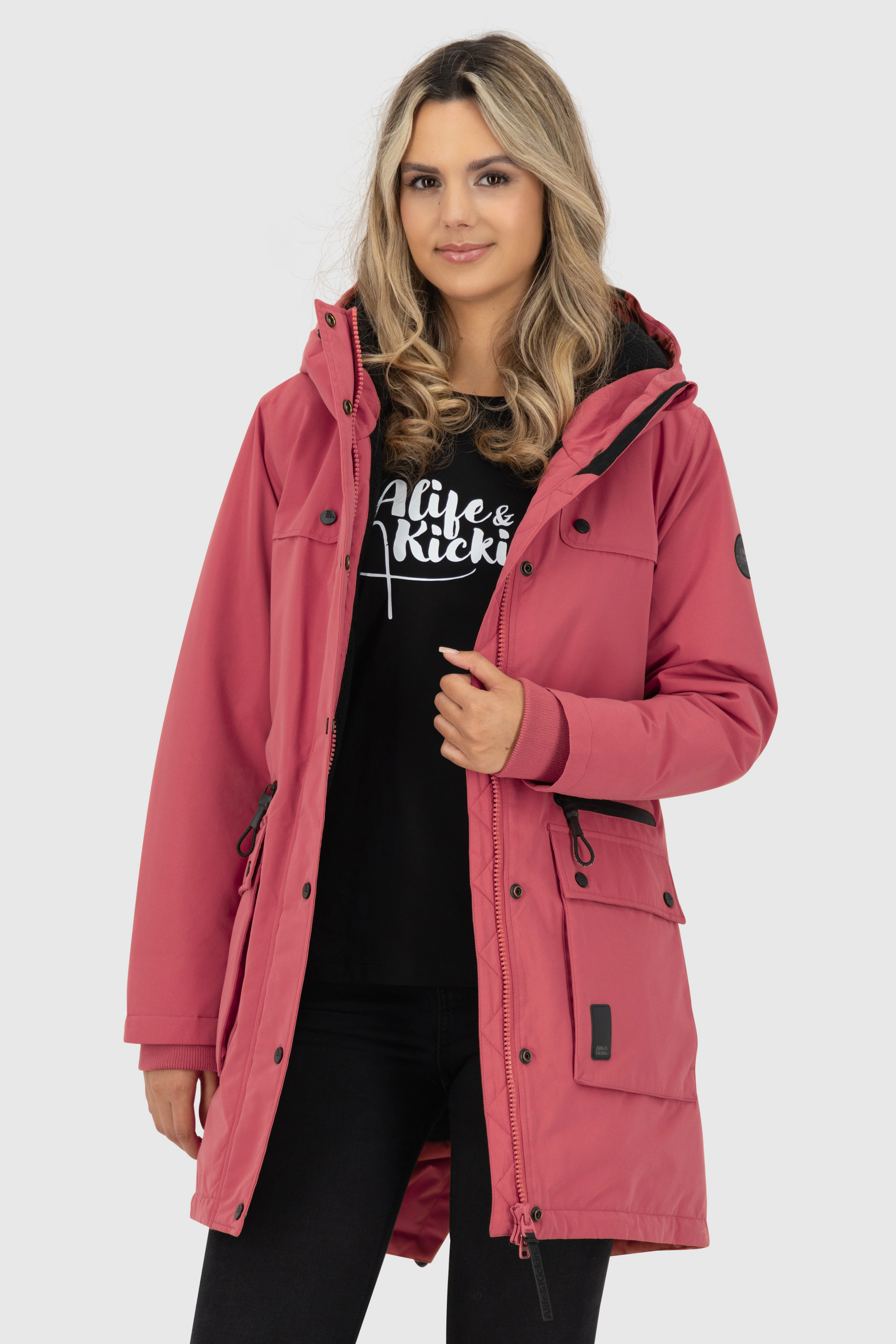 Alife & Kickin Winterjacke CharlottAK A Parka dark forest günstig online kaufen