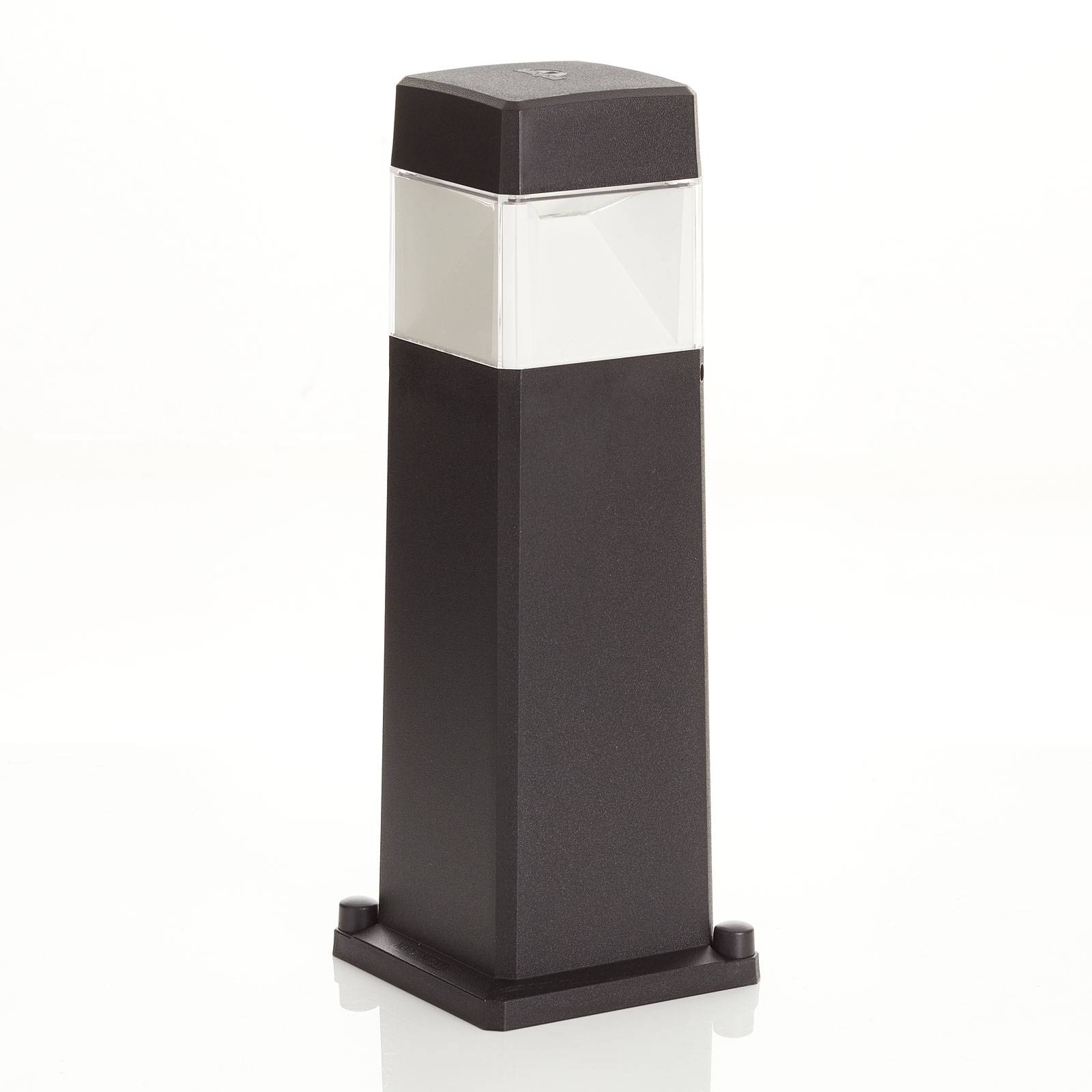 LED-Sockelleuchte Elisa 500 schwarz, klar, 10W CCT günstig online kaufen