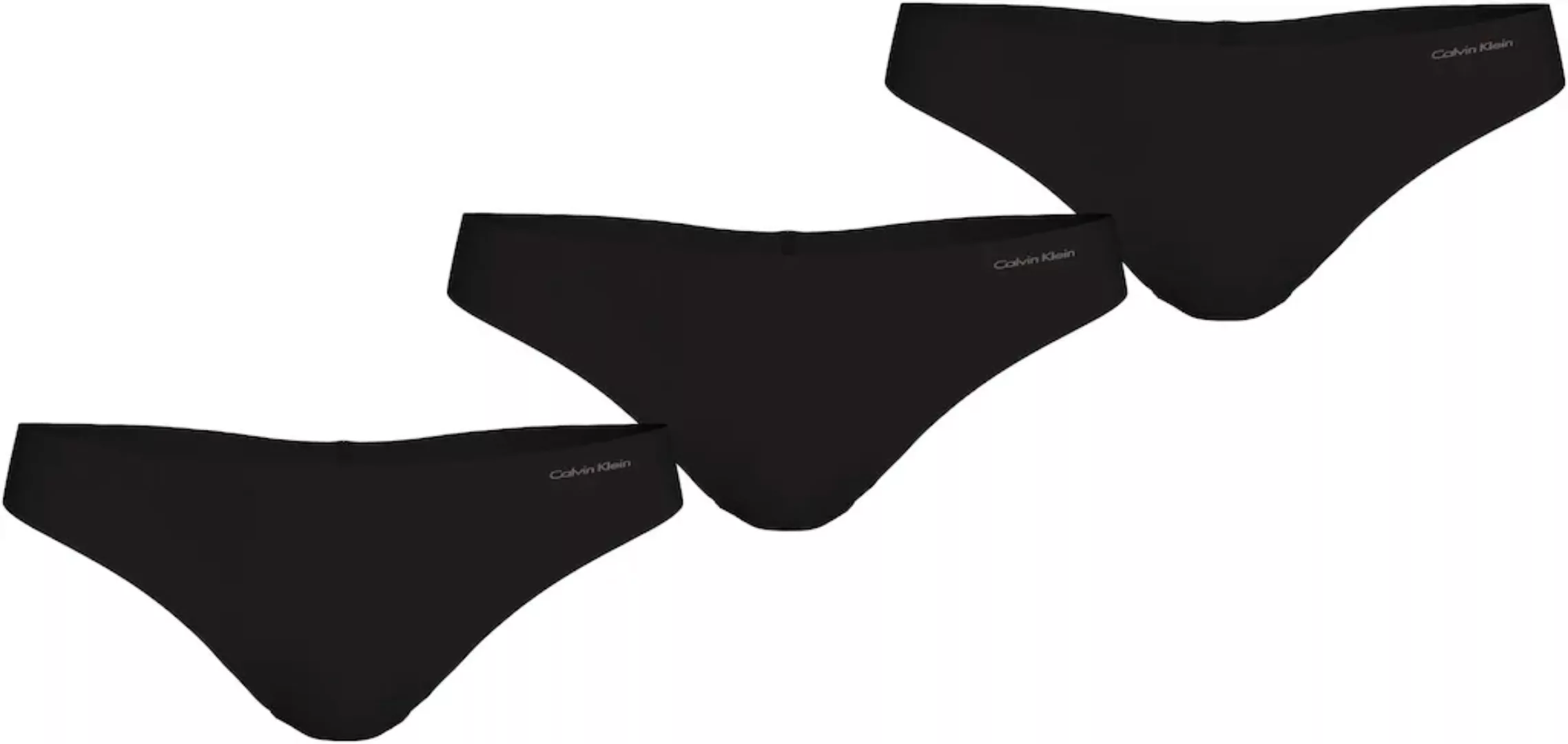 Calvin Klein Underwear Tanga "THONG 3PK", (Packung, 3er-Pack), mit Logo-Sch günstig online kaufen