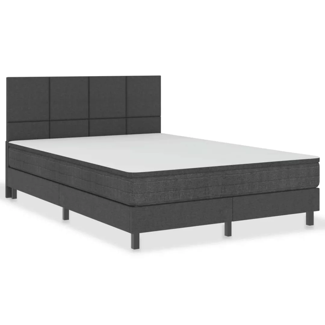 Boxspringbett Dunkelgrau Stoff 160x200 Cm günstig online kaufen