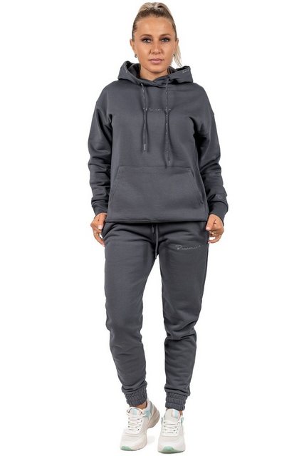 Reichstadt Kapuzenpullover Basic Oversize Damen Hoodie 23RSW038 Anthracite günstig online kaufen