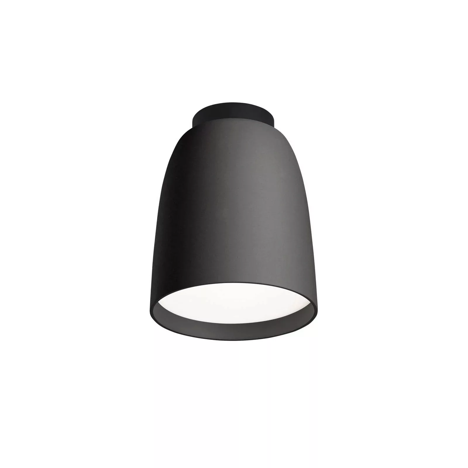 Bover LED-Außen-Deckenlampe Nut, schwarz, Alu/Stahl, Ø 10 cm günstig online kaufen