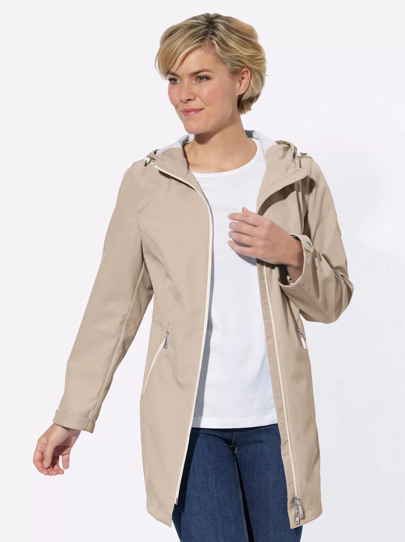 Casual Looks Softshelljacke, mit Kapuze günstig online kaufen